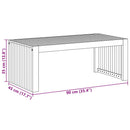 vidaXL Dohányzóasztal Barna 90 x 45 x 35 cm tömör akácfa