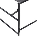 vidaXL Napozóágy Antracit 200 x 74 x 73 cm Textilén és acél