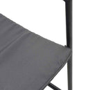 vidaXL Kerti székek 4 pcs Fekete és antracit 50.5 x 59 x 81.5 cm