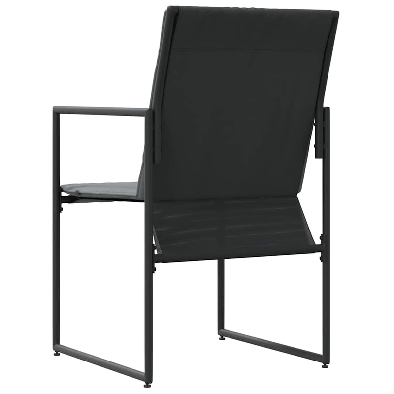 vidaXL Kerti székek 4 pcs Fekete és antracit 50.5 x 59 x 81.5 cm