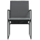 vidaXL Kerti székek 4 pcs Fekete és antracit 50.5 x 59 x 81.5 cm