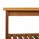 vidaXL Kerti szekrény polcokkal Barna 75 x 35 x 70cm Tömör Akácfa