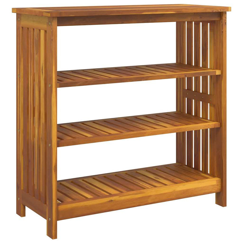 vidaXL Kerti szekrény polcokkal Barna 75 x 35 x 70cm Tömör Akácfa