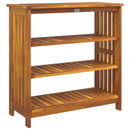 vidaXL Kerti szekrény polcokkal Barna 75 x 35 x 70cm Tömör Akácfa