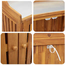 vidaXL Kerti szekrény tárolóval Barna 93 x 41.5 x 98 cm Tömör Akácfa