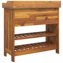 vidaXL Kerti szekrény fiókkal Barna 78 x 36,5 x 78 cm Tömör Akácfa