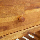 vidaXL Kerti szekrény fiókkal Barna 93 x 41,5 x 98 cm Tömör Akácfa