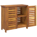 vidaXL Kerti szekrény tárolóval Barna 75 x 35 x 70cm Tömör Akácfa