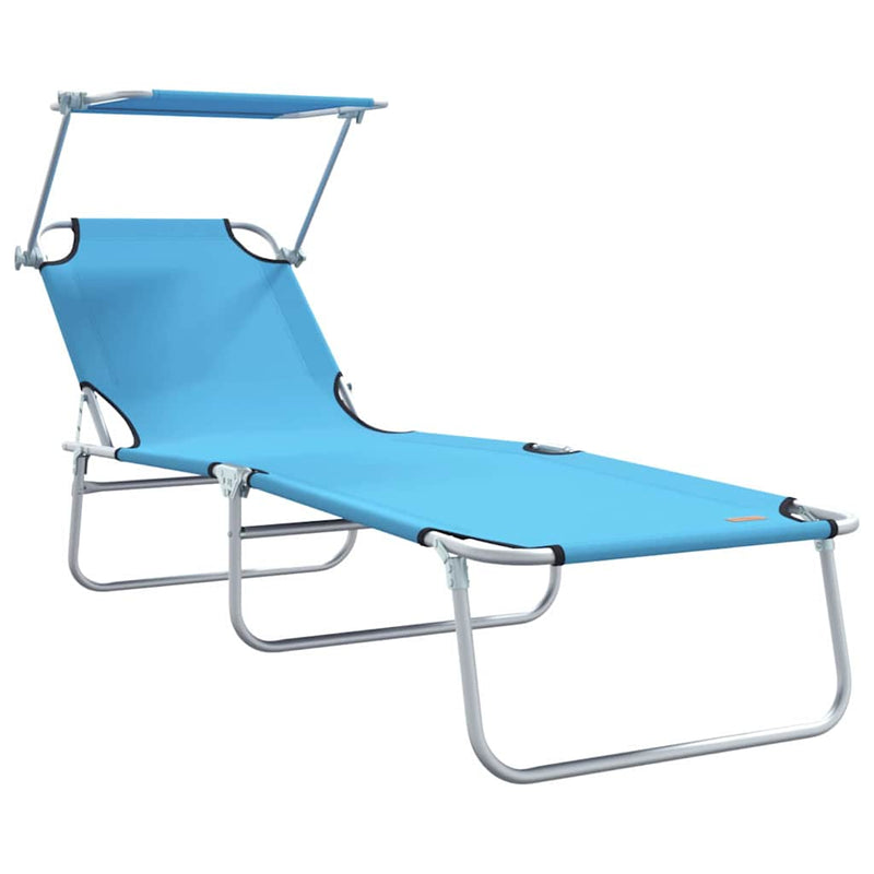 vidaXL Napozó 2-személy 2 pcs Kék 58 x 188 x 77cm szövet