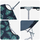 vidaXL Napozó 2-személy 2 pcs Zöld 58 x 188 x 77cm szövet