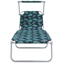 vidaXL Napozó 2-személy 2 pcs Zöld 58 x 188 x 77cm szövet