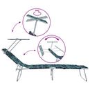 vidaXL Napozó 2-személy 2 pcs Zöld 58 x 188 x 77cm szövet