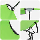 vidaXL Összecsukható nyugágy párnával Zöld 56 x 190 x 81cm szövet