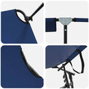 vidaXL Összecsukható nyugágy párnával 2 pcs Kék 56 x 190 x 81cm szövet