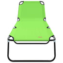 vidaXL Összecsukható nyugágy 1-személy Zöld 56 x 189 x 87cm szövet