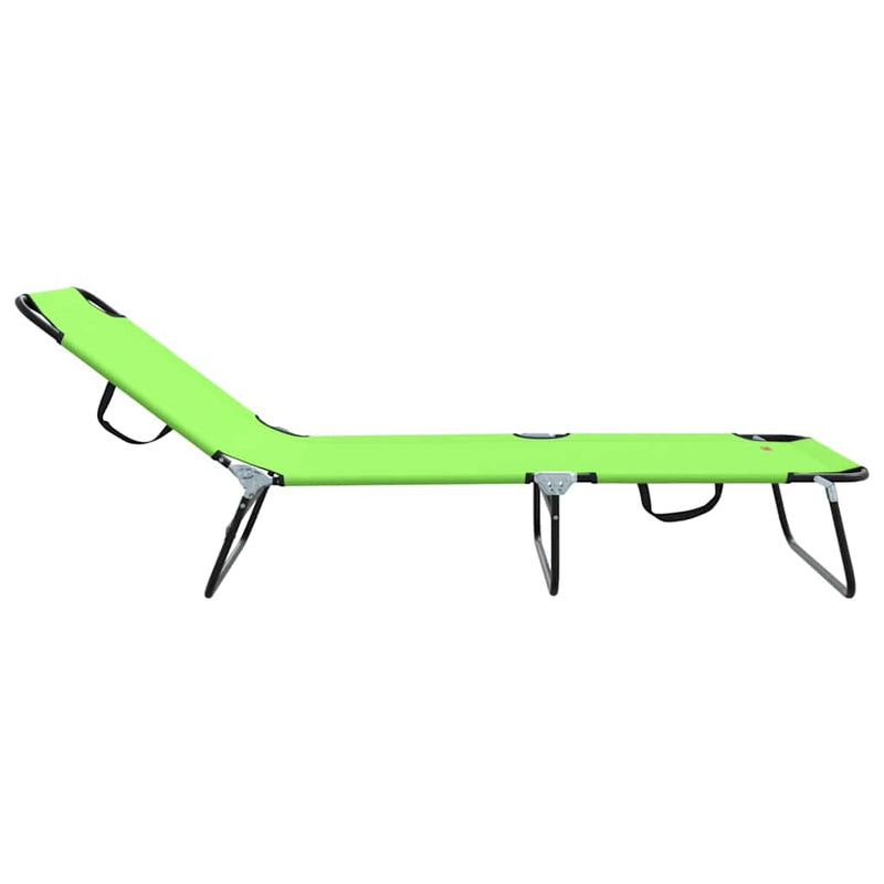 vidaXL Összecsukható nyugágy 1-személy Zöld 56 x 189 x 87cm szövet