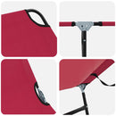 vidaXL Összecsukható nyugágy 2 pcs Piros 56 x 189 x 87cm szövet