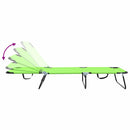 vidaXL Összecsukható nyugágy 2 pcs Zöld 56 x 189 x 87cm szövet