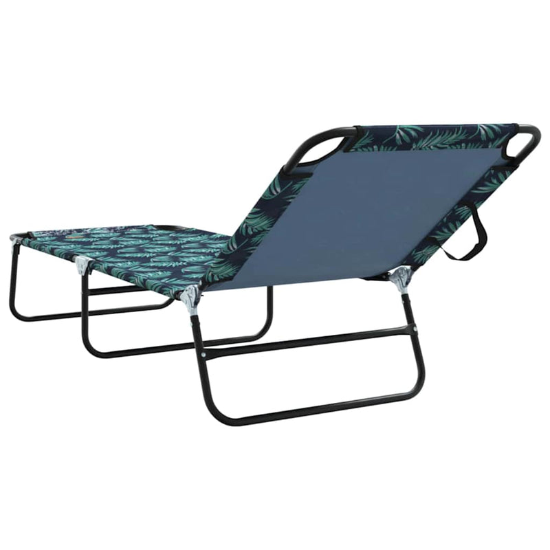 vidaXL Összecsukható nyugágy 2 pcs Zöld 56 x 189 x 87cm szövet