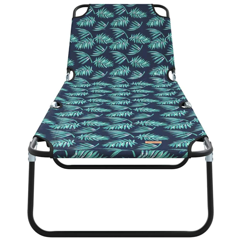 vidaXL Összecsukható nyugágy 2 pcs Zöld 56 x 189 x 87cm szövet