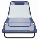 vidaXL Összecsukható nyugágy 2 pcs Tengerészkék 182 x 55 x 85.5 cm