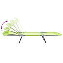 vidaXL Összecsukható nyugágy 2 pcs Zöld 182 x 55 x 85.5 cm Textilén