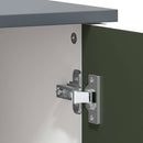 vidaXL Táblafesték Szekrény polcokkal ajtóval Szürke és fehér Faanyag