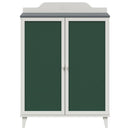 vidaXL Táblafesték Szekrény polcokkal ajtóval Szürke és fehér Faanyag