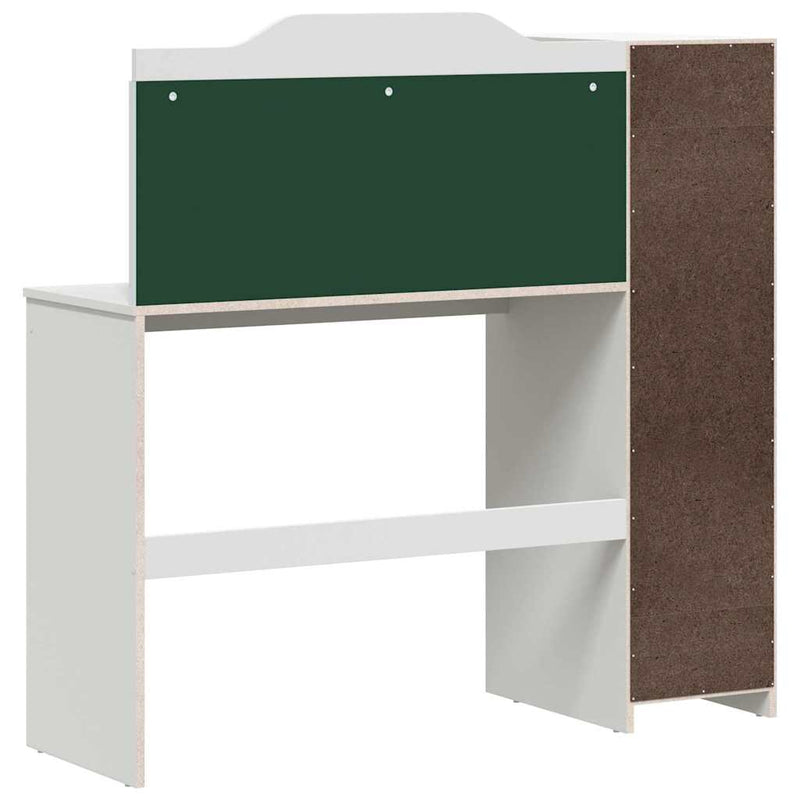 vidaXL Táblafesték Íróasztal Fehér 120 x 45 x 118.5 cm Faanyag