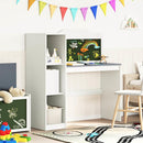 vidaXL Táblafesték Íróasztal Fehér és szürke 120 x 45 x 118.5 cm