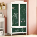 vidaXL Krétával Írt Dresser ROROS Fehér 90 x 45 x 165 cm Faanyag