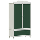 vidaXL Krétával Írt Dresser ROROS Fehér 90 x 45 x 165 cm Faanyag