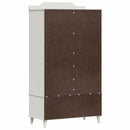 vidaXL Krétával Írt Dresser ROROS Fehér 90 x 45 x 165 cm Faanyag