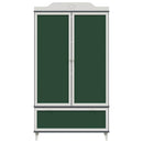 vidaXL Krétával Írt Dresser ROROS Szürke és Fehér 90 x 45 x 165 cm