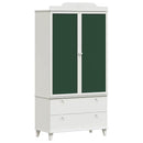 vidaXL Krétával Írt Dresser ROROS Fehér 90 x 45 x 180 cm Faanyag