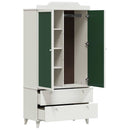 vidaXL Krétával Írt Dresser ROROS Fehér 90 x 45 x 180 cm Faanyag