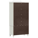 vidaXL Krétával Írt Dresser ROROS Fehér 90 x 45 x 180 cm Faanyag