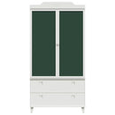 vidaXL Krétával Írt Dresser ROROS Fehér 90 x 45 x 180 cm Faanyag