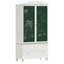 vidaXL Krétával Írt Dresser ROROS Fehér 90 x 45 x 180 cm Faanyag