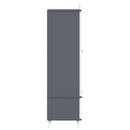 vidaXL Krétával Írt Dresser ROROS Szürke és Fehér 90 x 45 x 180 cm