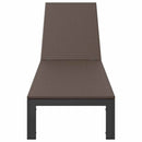 vidaXL Napozóágy 1-személy Barna 60 x 200 x 27cm polirattan