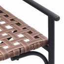 vidaXL Kerti Szék Barna 110,5 x 79 x 75,5 cm polirattan
