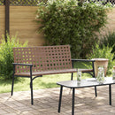 vidaXL Kerti Szék Barna 110,5 x 79 x 75,5 cm polirattan