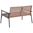 vidaXL Kerti Szék Barna 110,5 x 79 x 75,5 cm polirattan