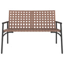 vidaXL Kerti Szék Fekete 113 x 79 x 75cm polirattan