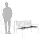 vidaXL Kerti Szék Barna 110,5 x 79 x 75,5 cm polirattan