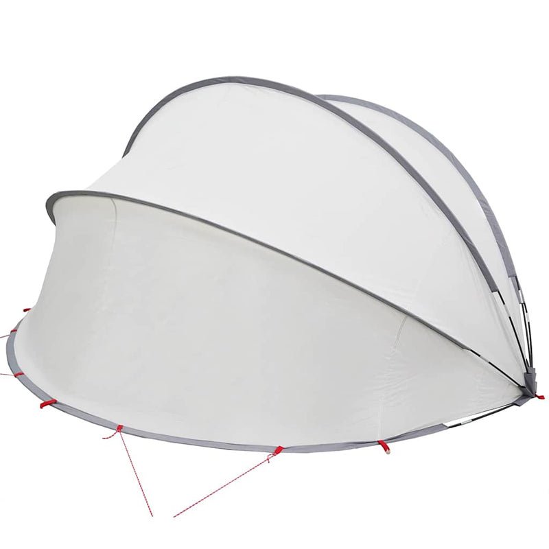 vidaXL Medence kupola Szürke és narancs 336 x 322 x 160 cm