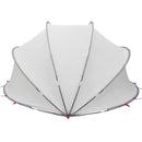 vidaXL Medence kupola Szürke és narancs 336 x 322 x 160 cm