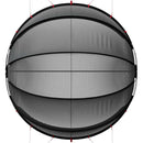 vidaXL Medence kupola Fekete 336 x 322 x 160 cm