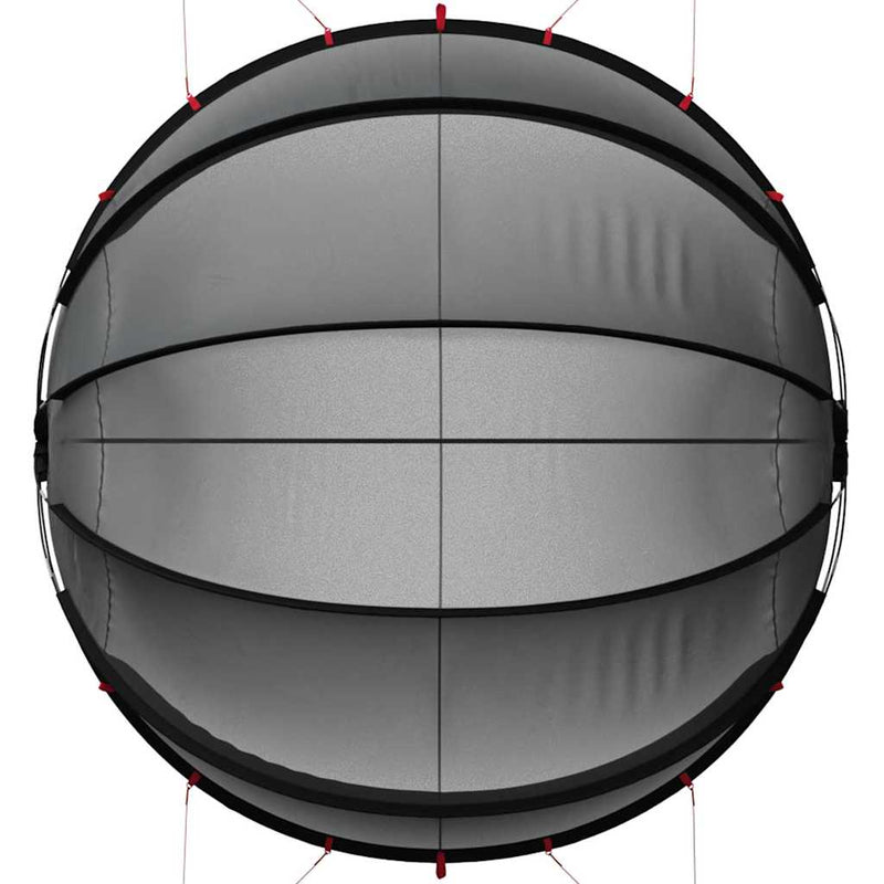 vidaXL Medence kupola Fekete 336 x 322 x 160 cm